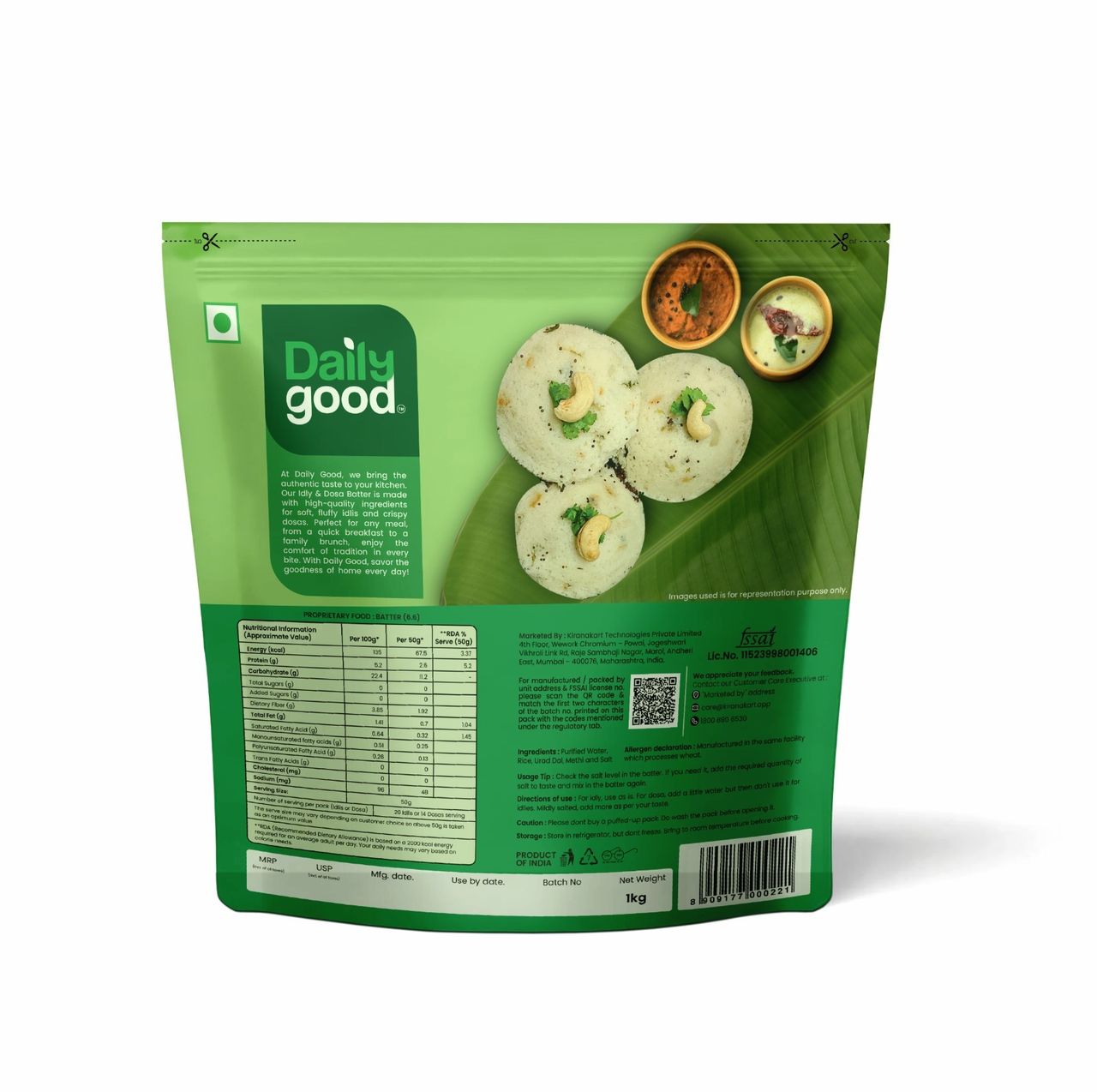Daily Good Idly & Dosa Batter