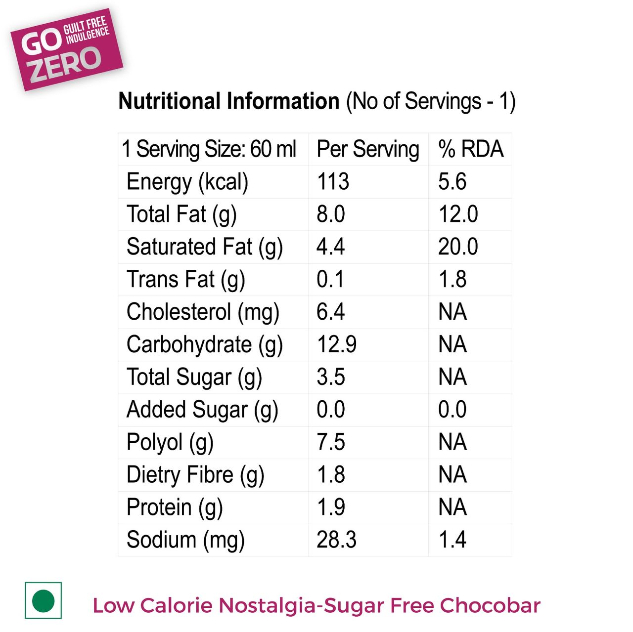 Go Zero - Nostalgia - Classic Chocobar Ice Cream