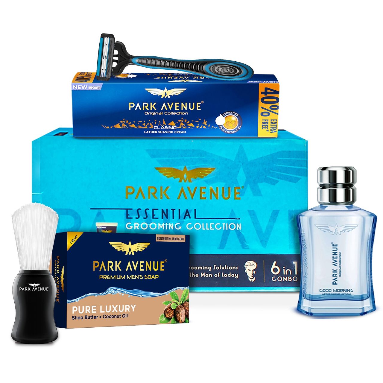 Park Avenue Essential Grooming Collection 7 In 1 Combo Grooming Kit For Men