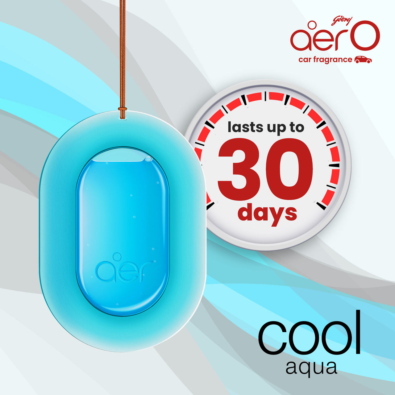 Godrej Aer O Hanging Car Air Freshener - Assorted