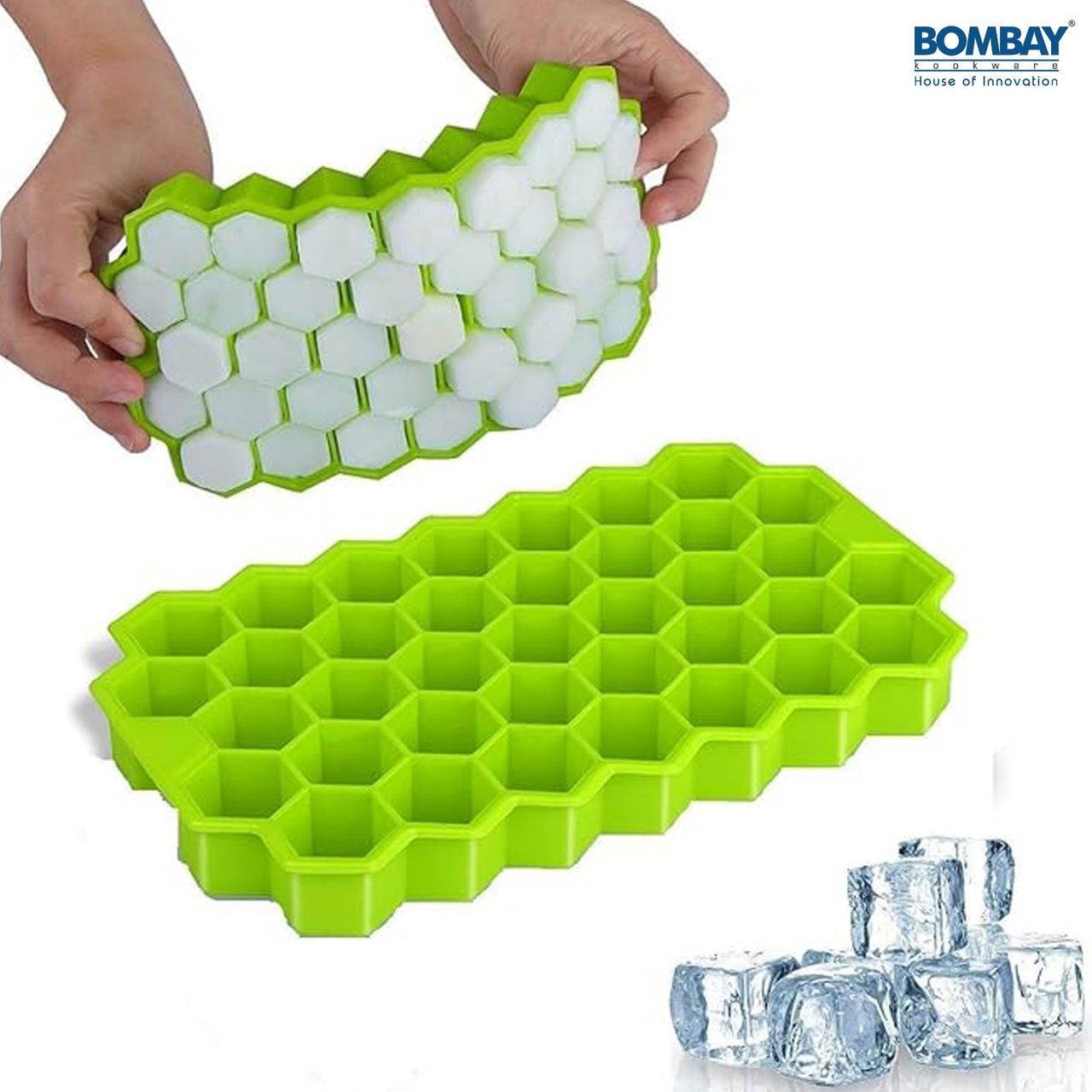 Honeycomb Shape 24 Grid Flexible Silicone Ice Cube Tray