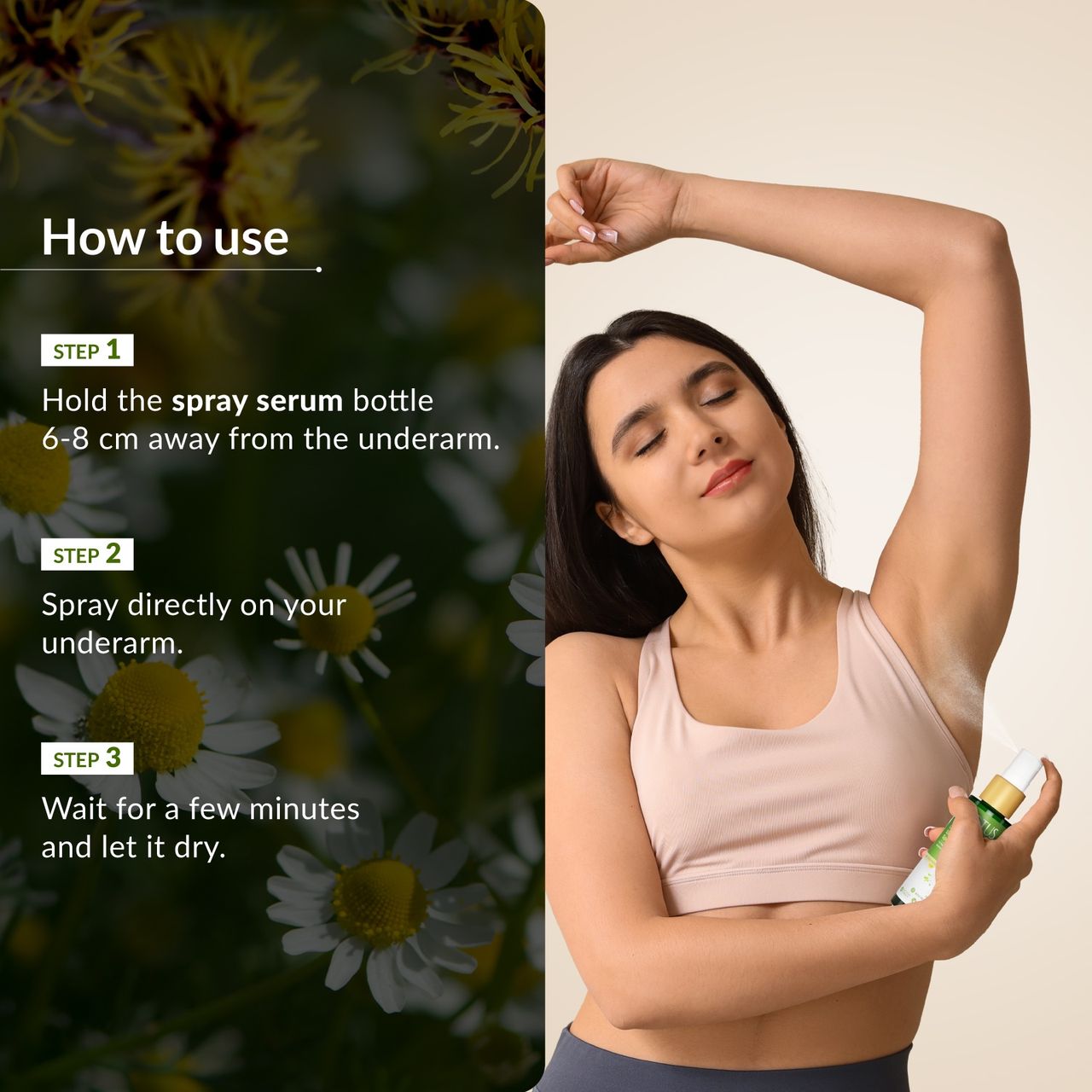 Lotus Botanicals LuminaFresh Underarm Spray Serum with Witch Hazel And Chamomile|Brighten Underarms