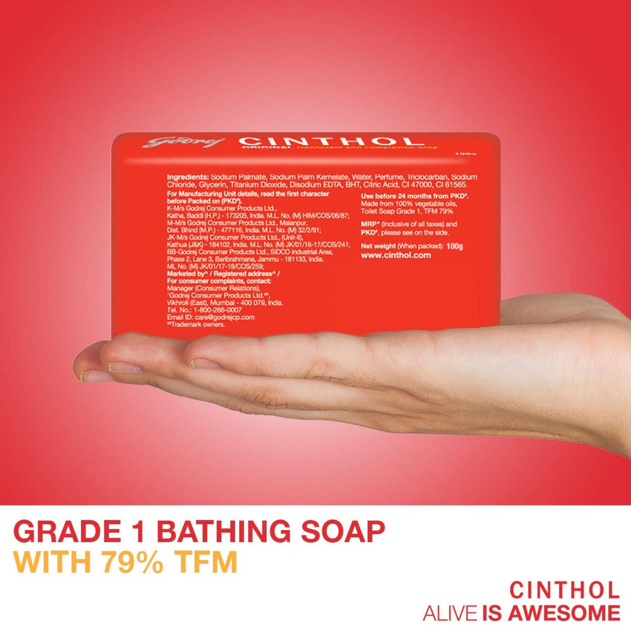 Cinthol Original Bath Soap 400 g Combo