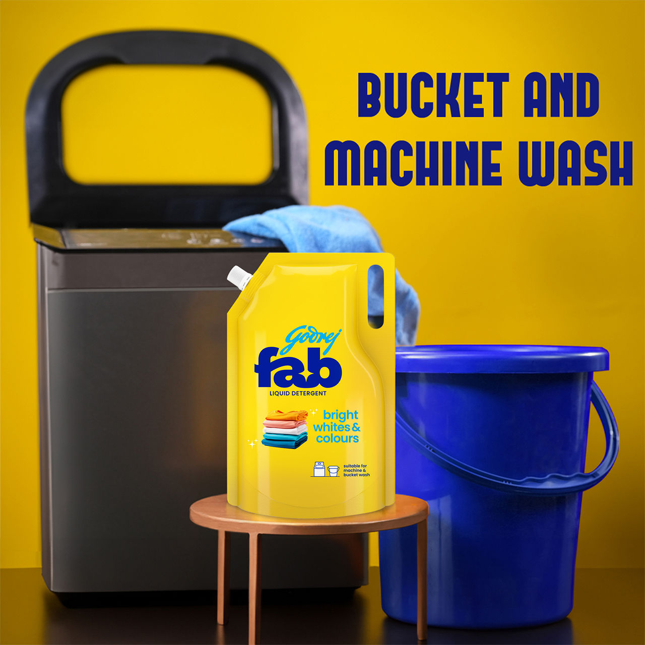 Godrej Fab Machine & Hand Wash Detergent Liquid Refill Pouch
