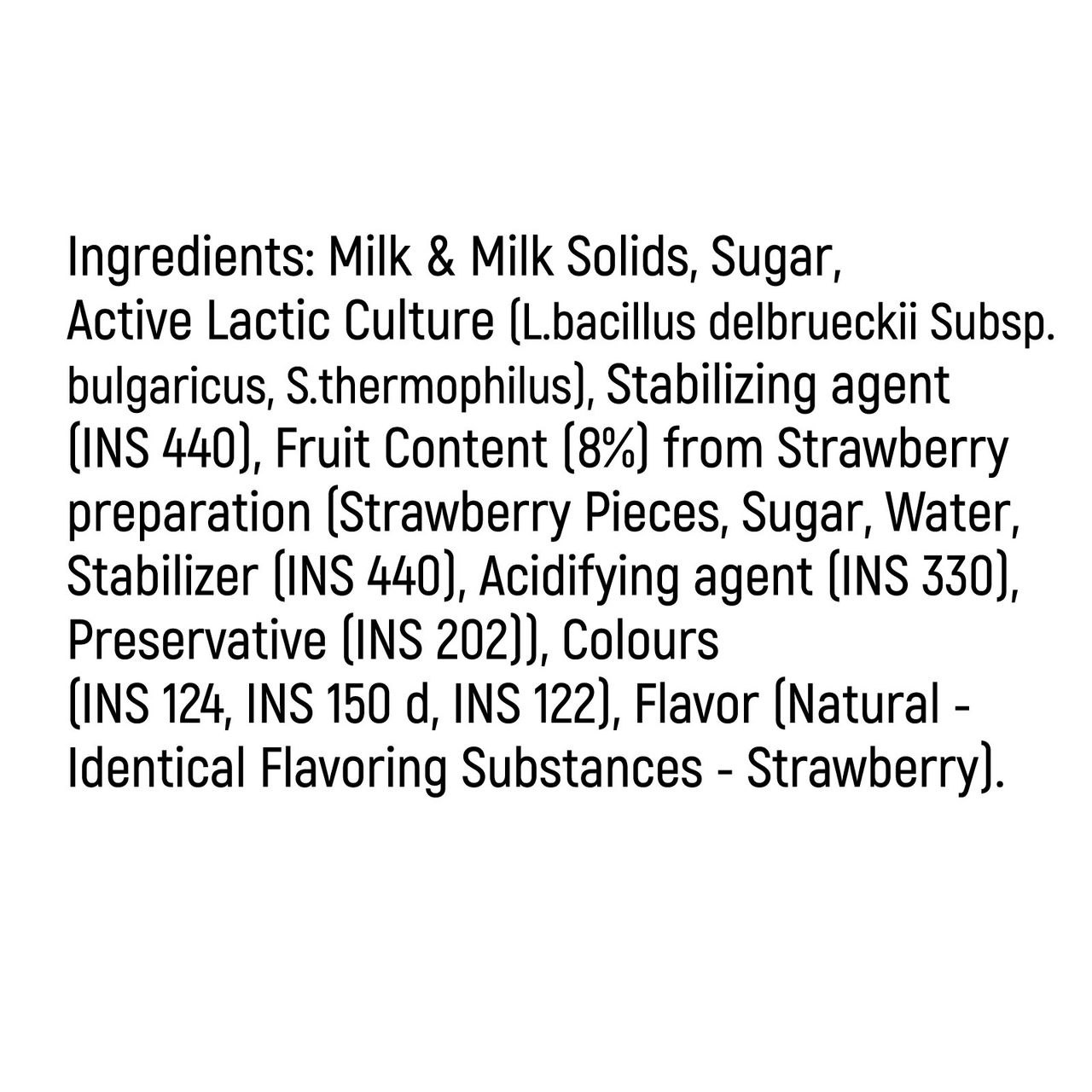 Milky Mist Fruit Yogurt Strawberry 100 ml Combo