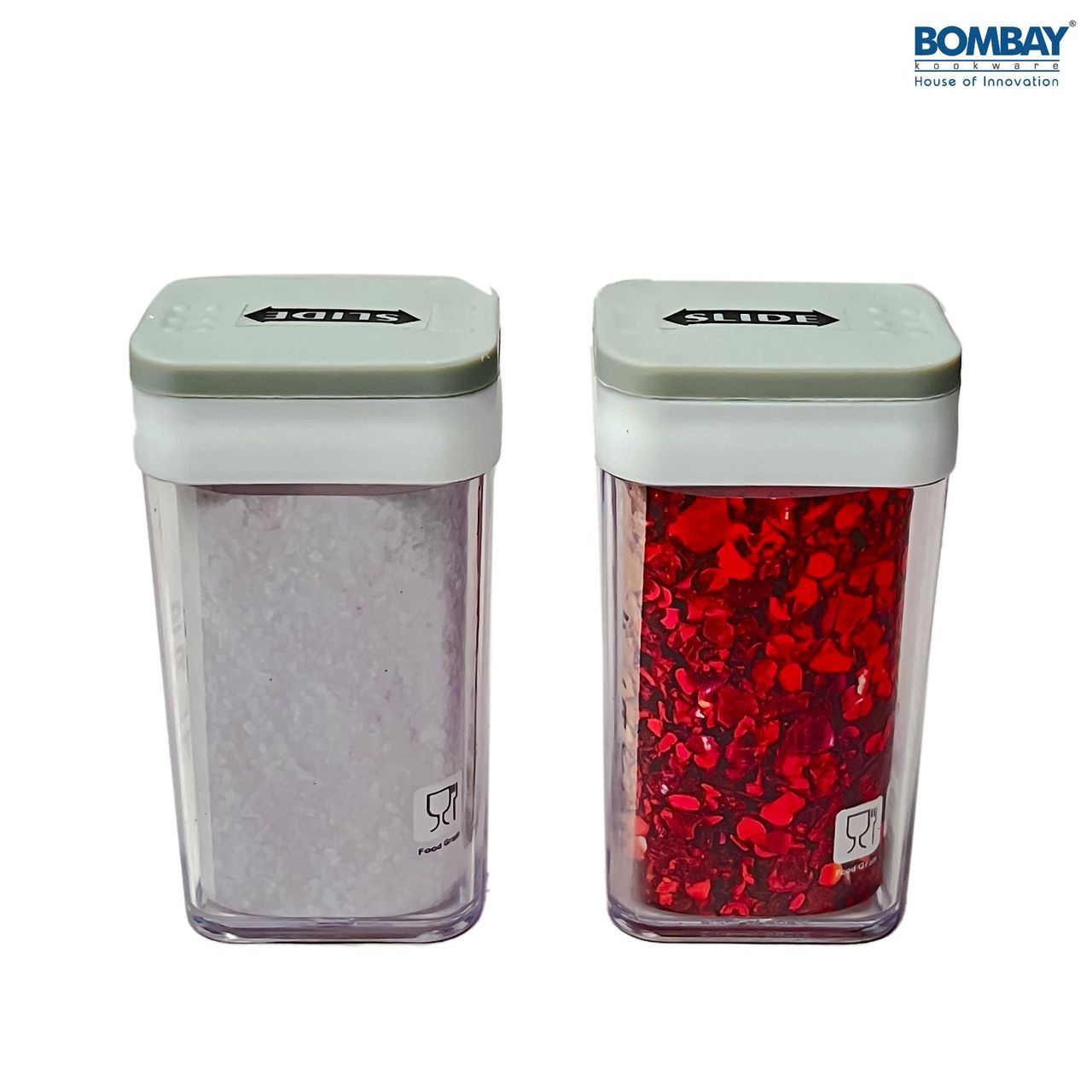 Spice and Masala Holder | 2 Pcs set Grey Colour
