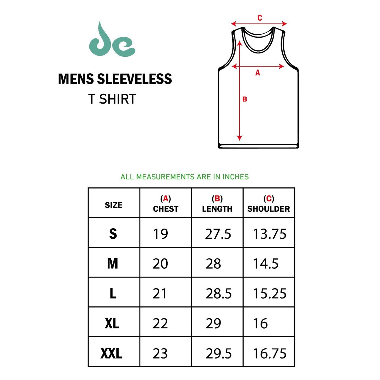 De Tees Men's Sleeveless T-shirt | Charcoal - S
