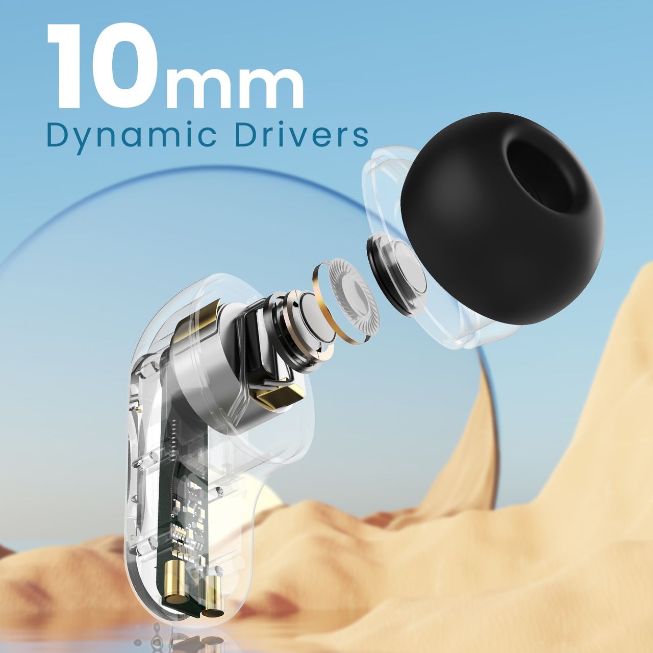 Cellecor Bropods C109 Tws With 60 Hrs Playtime Enc 50ms Low Latency Fast Charging - Type-c - Grey