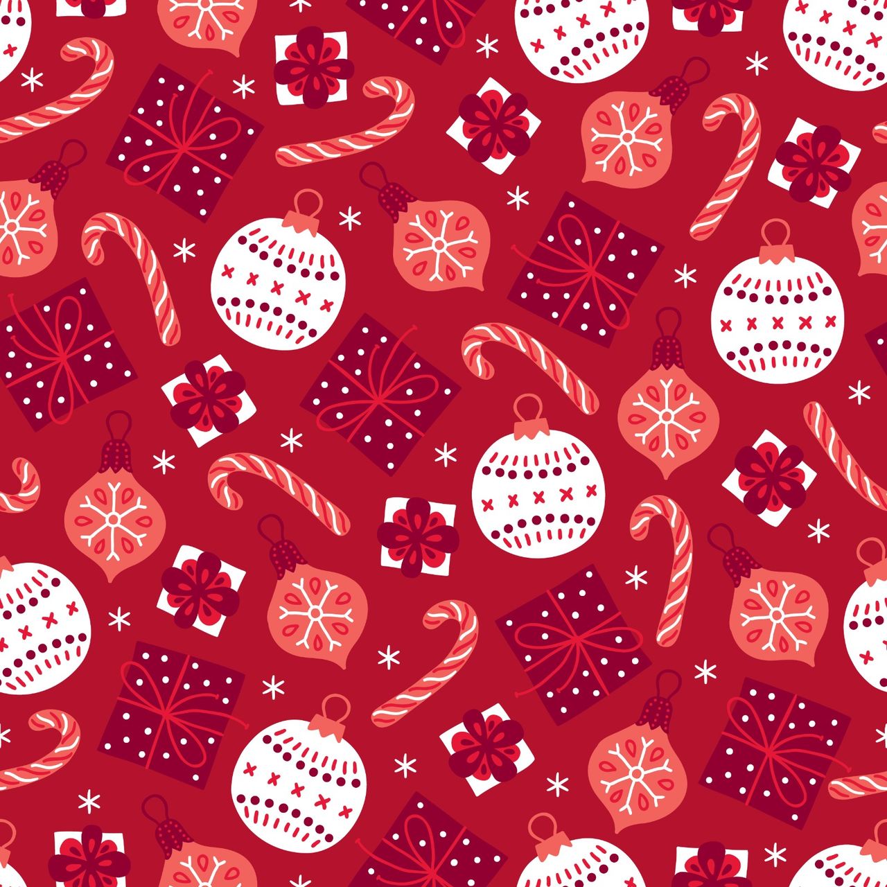 Quace Christmas Red And White Wrapping Paper | Pack Of 2