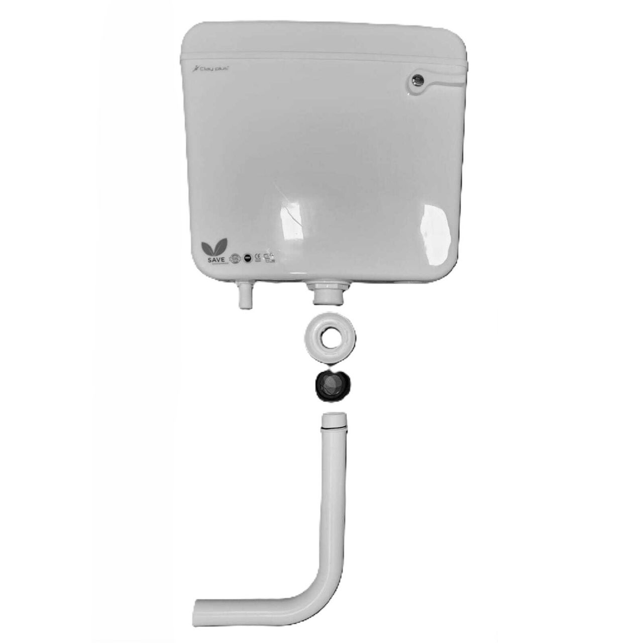 Clayplus Cistern Complete Set Side Handle Flush Tank