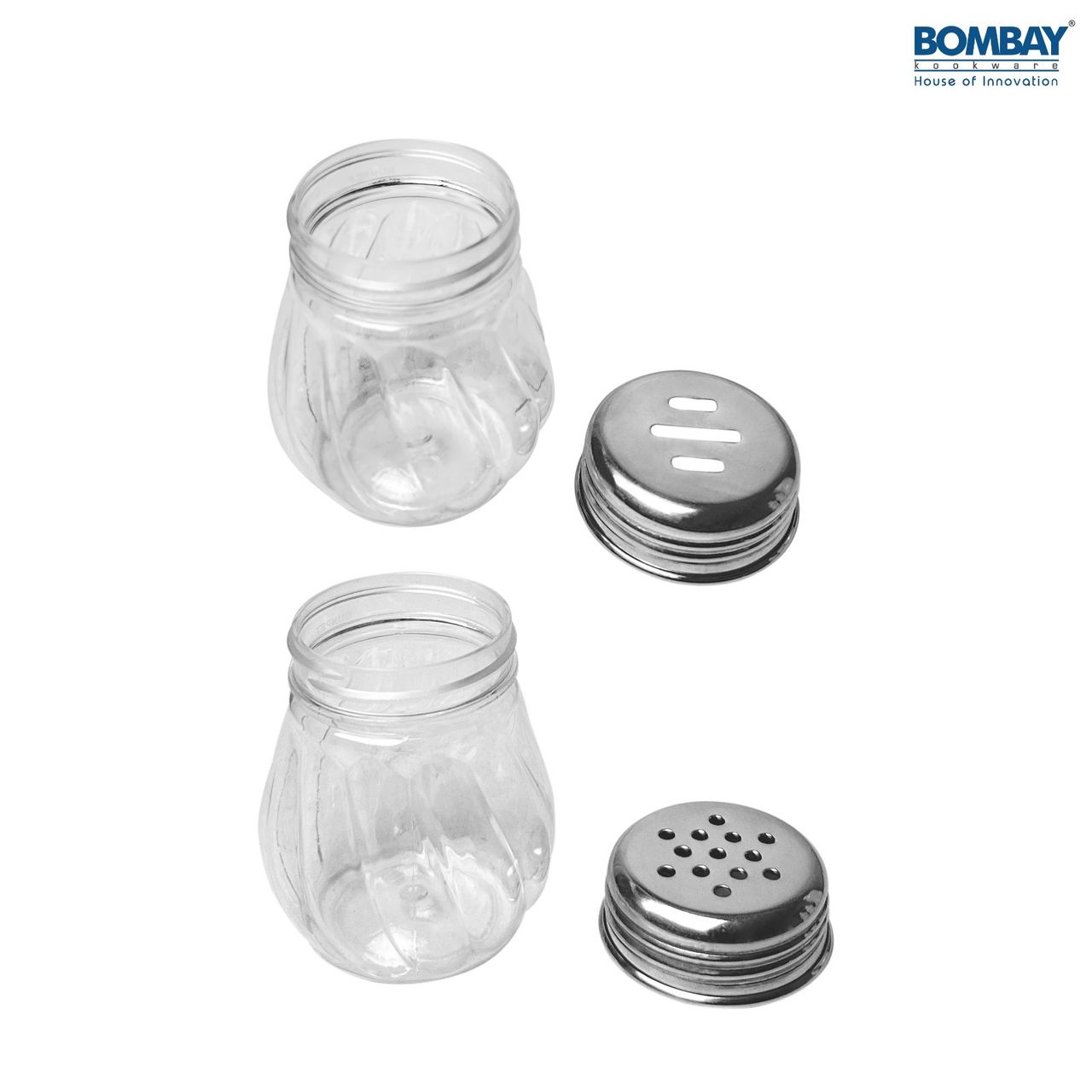 Bombay Kookware Chilli Flakes and Oregano Dispenser Set of Two Pieces