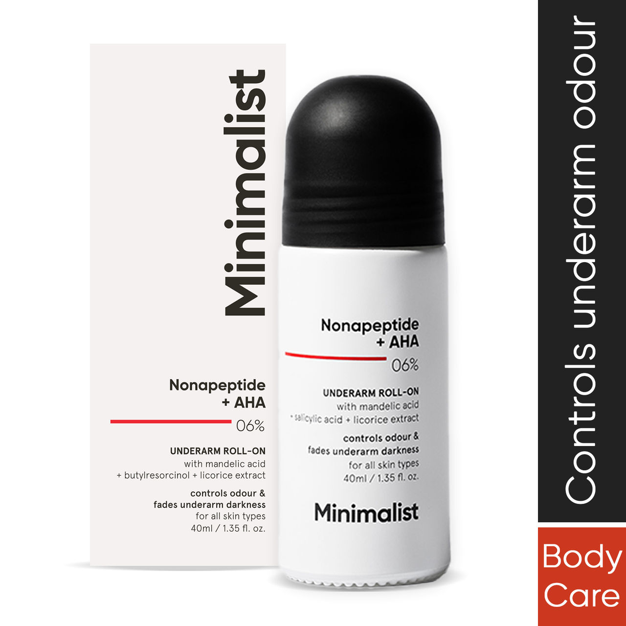 Minimalist Nonapeptide + Aha 06% Underarm Roll On