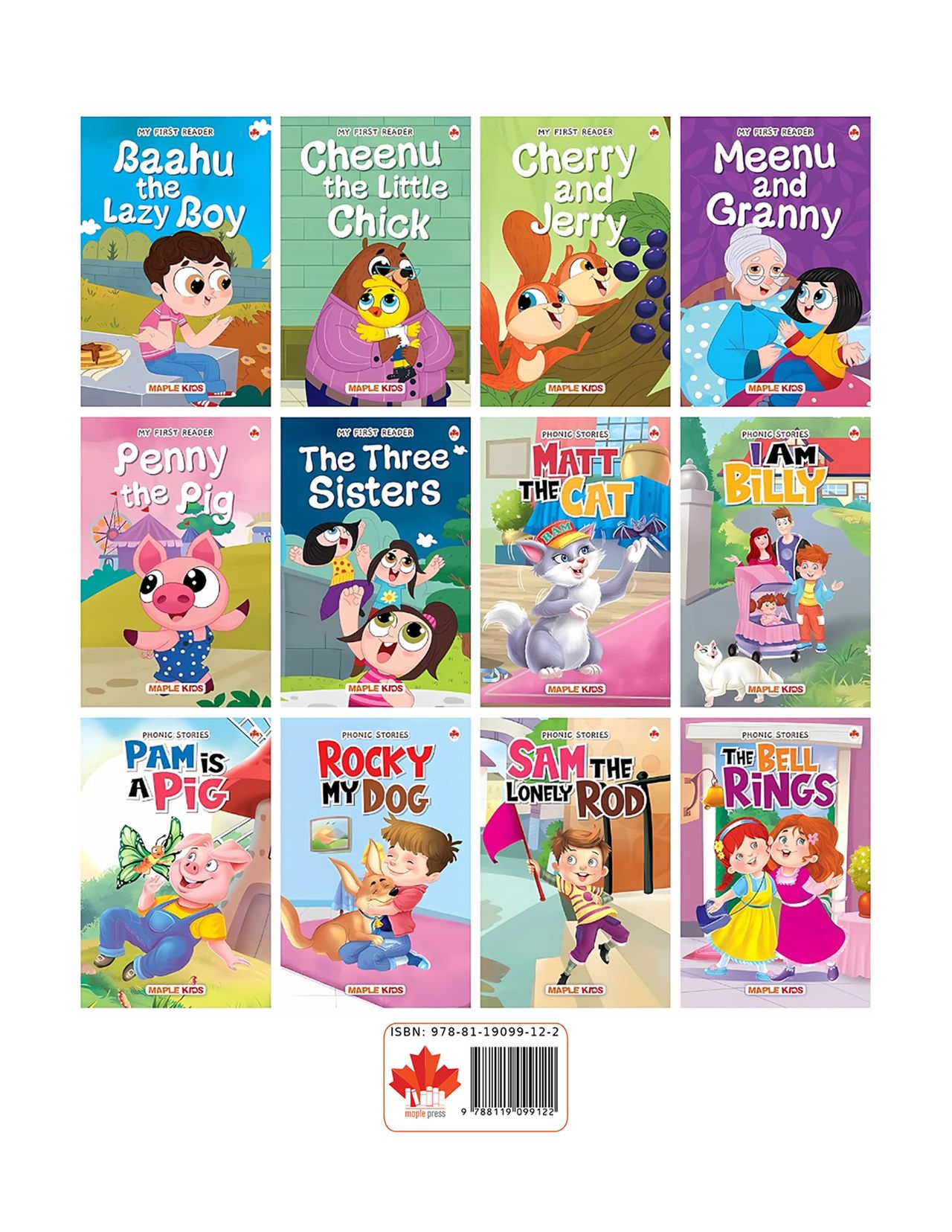 Story Books for Kids - First Reader (Illustrated) (Set of 12 Books)