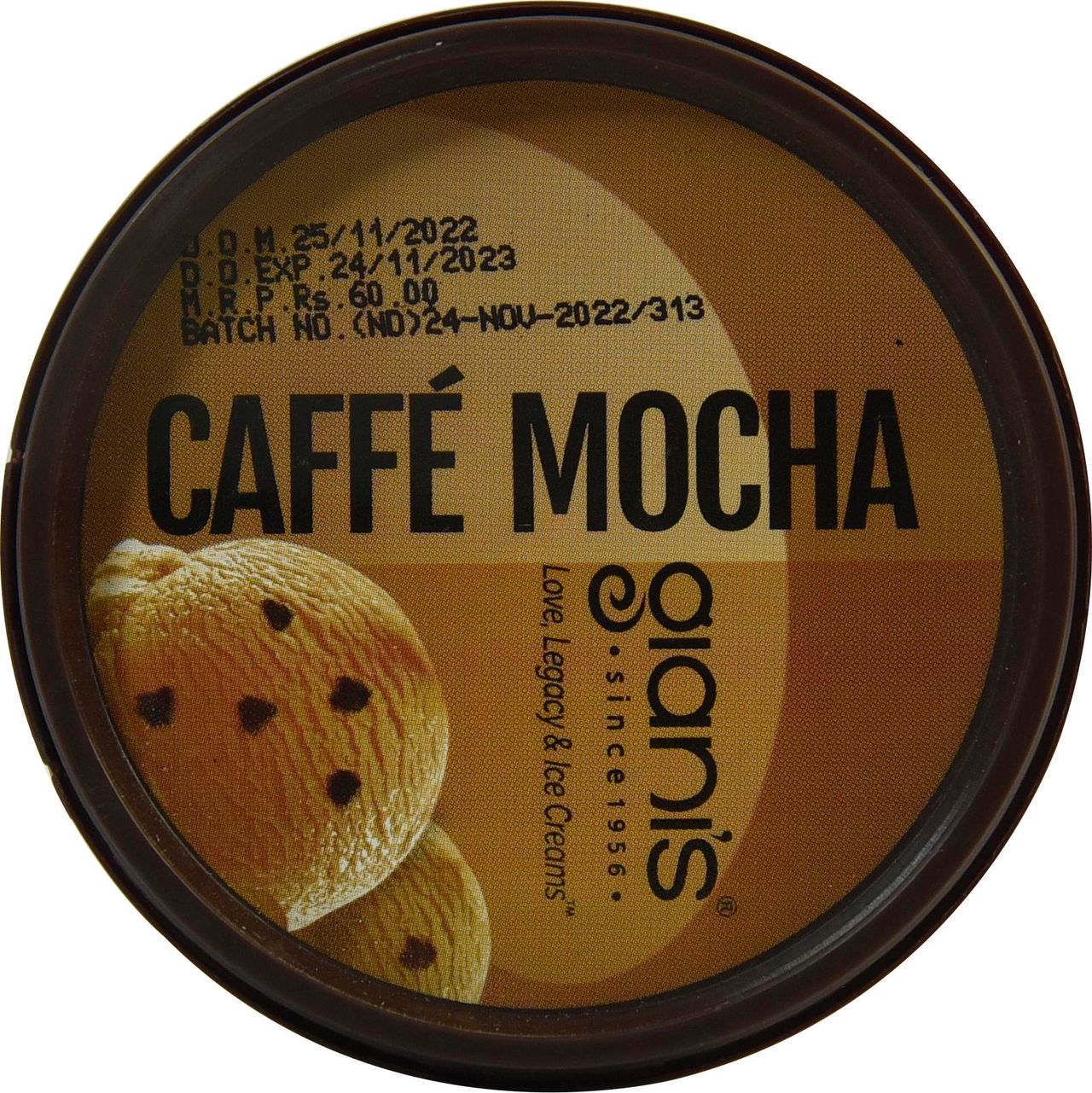 Giani's Caffe Mocha Ice Cream Cup