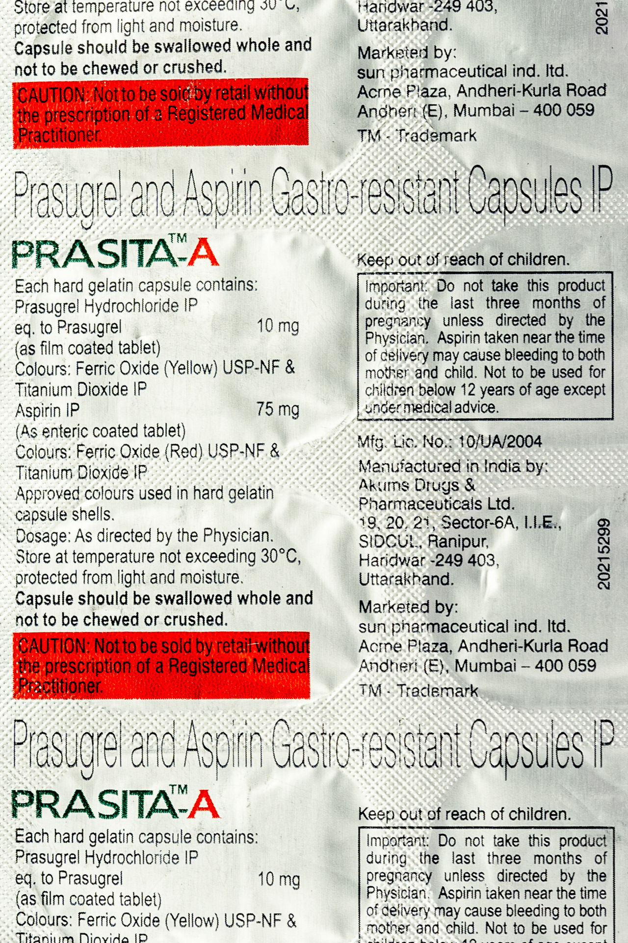 Prasita A Capsules