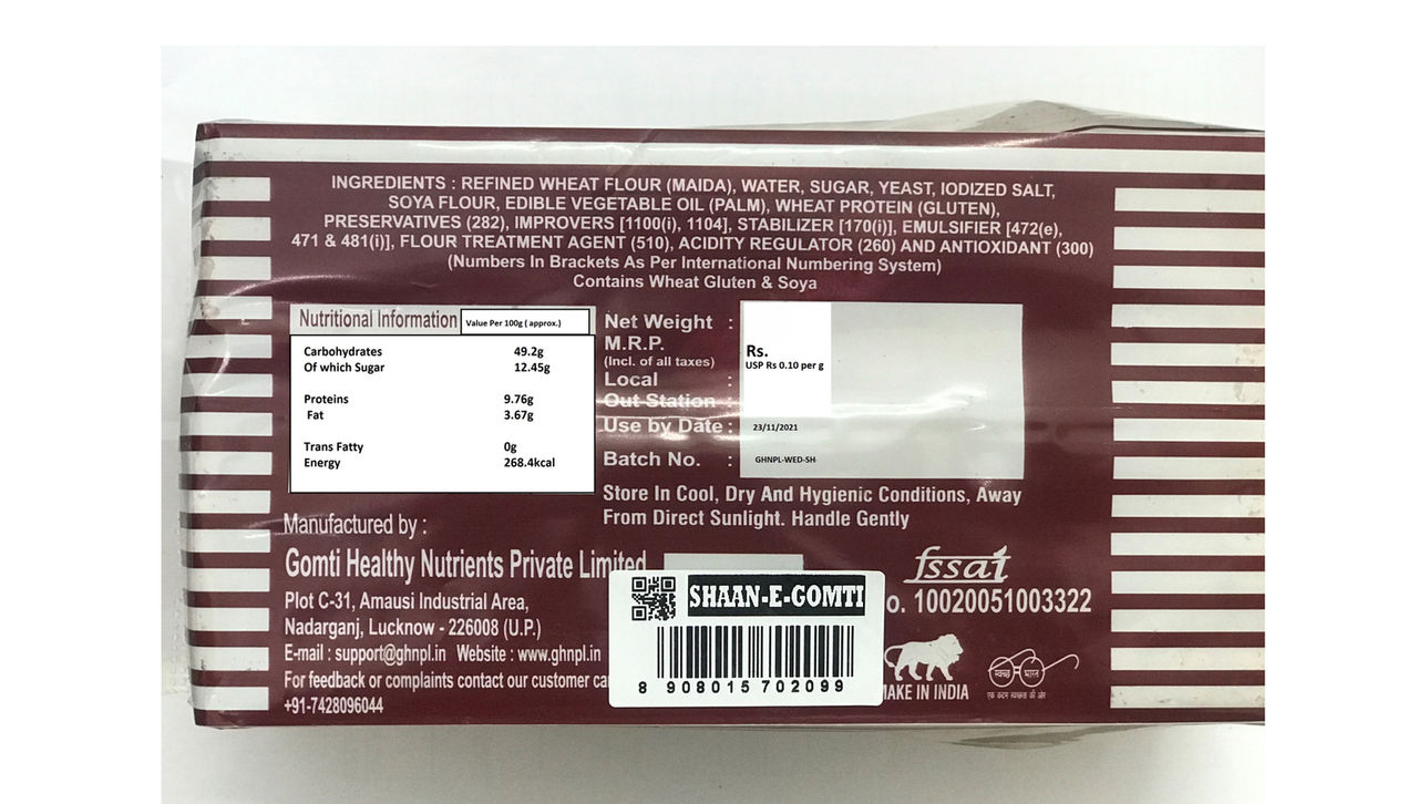 Gomti Healthy Shaane-Gomti Sandwich Bread