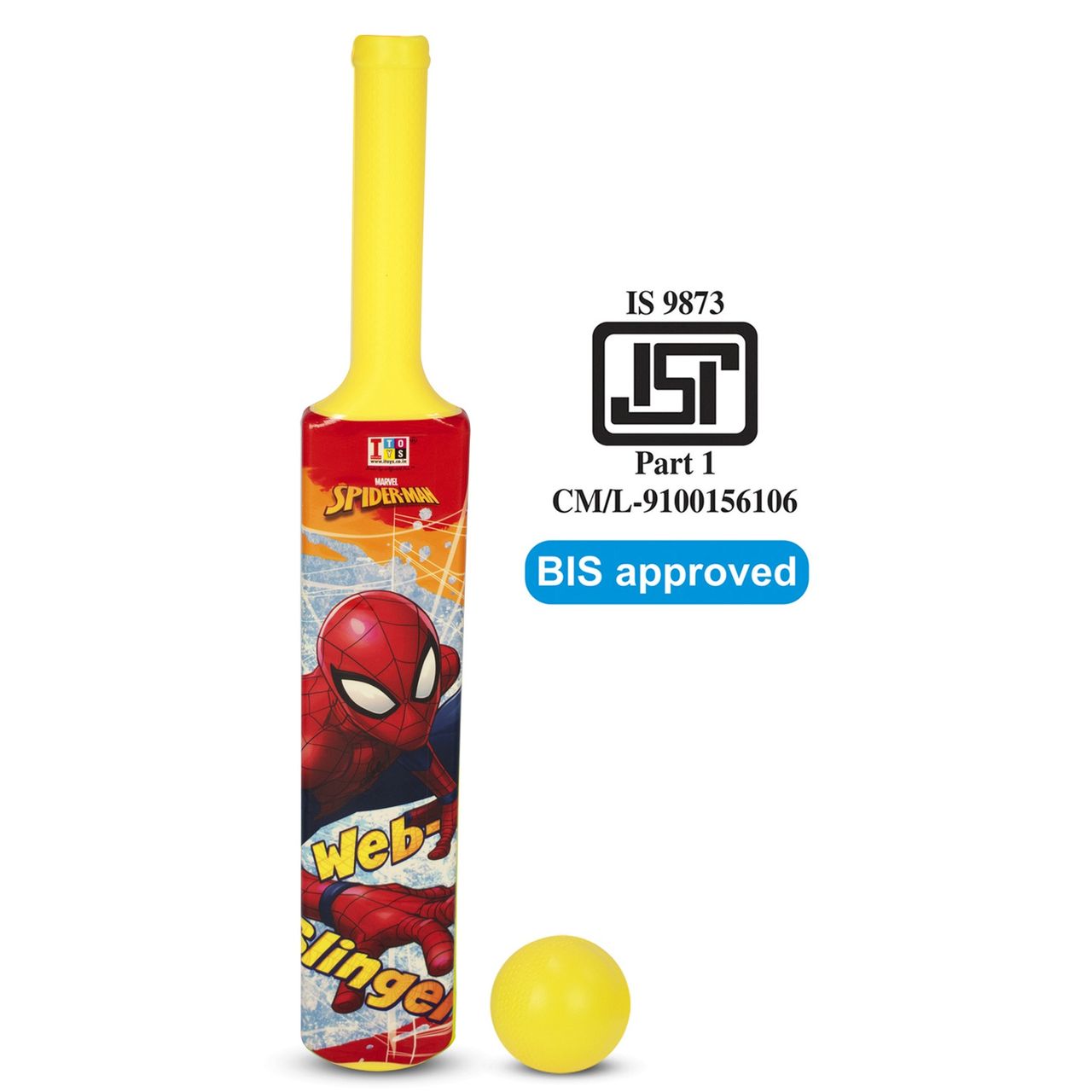 Itoys My First Bat & Ball No. 1-ultimate Spiderman (Colour May Vary)