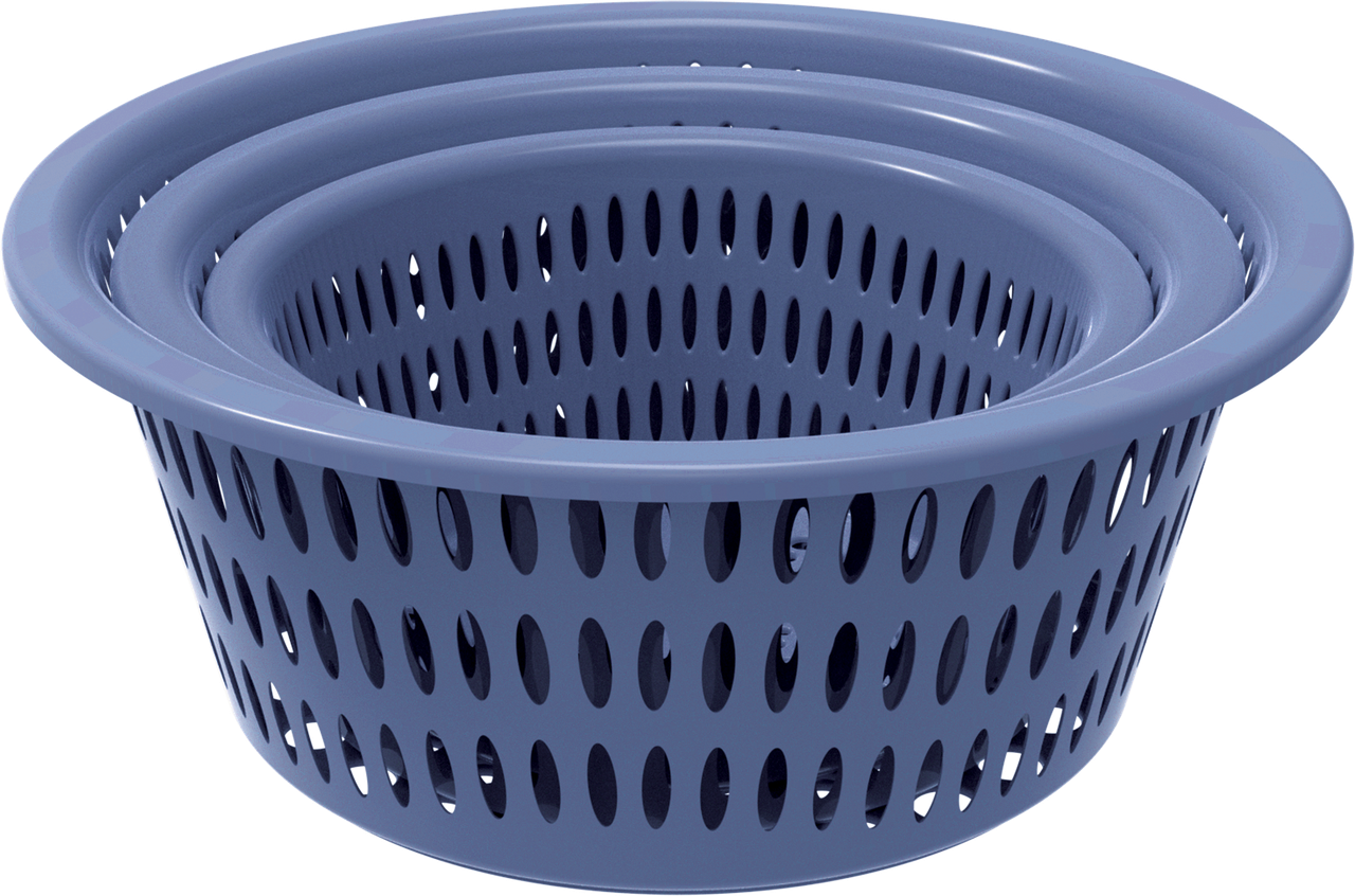 All-Time Easy Round Basket Set |3-Piece (Colour May Vary)