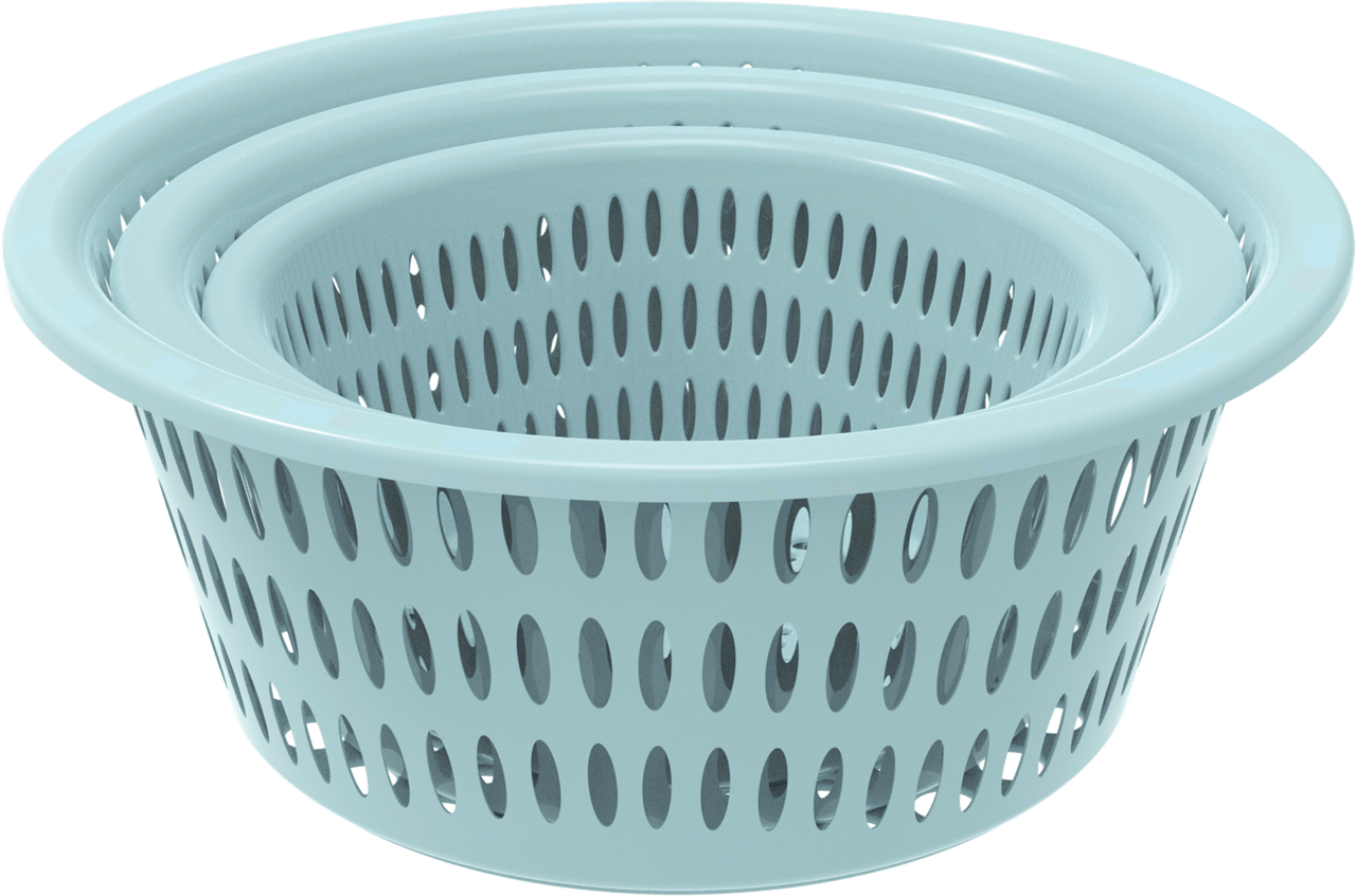 All-Time Easy Round Basket Set |3-Piece (Colour May Vary)