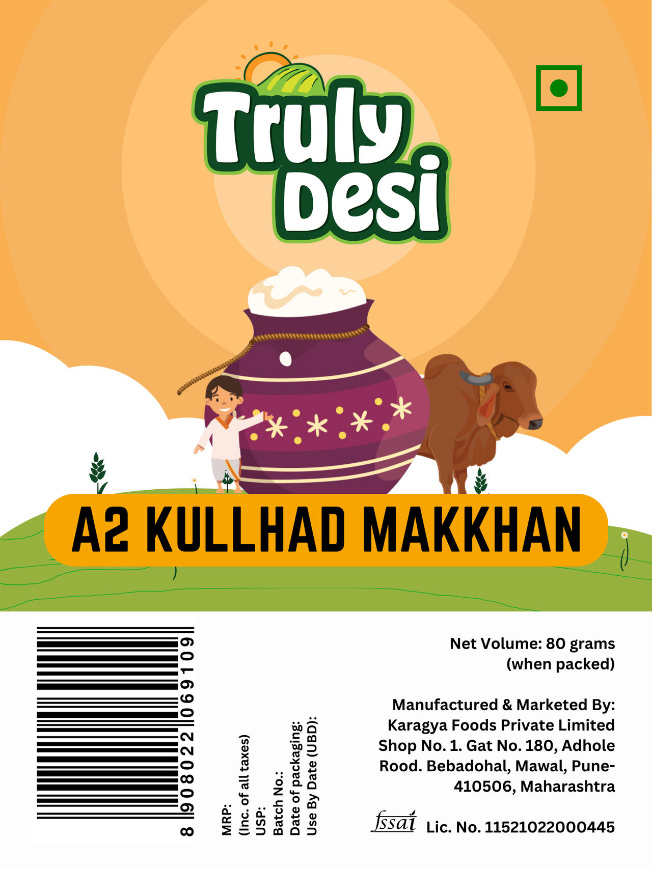 Truly Desi A2 Kullhad Makkhan