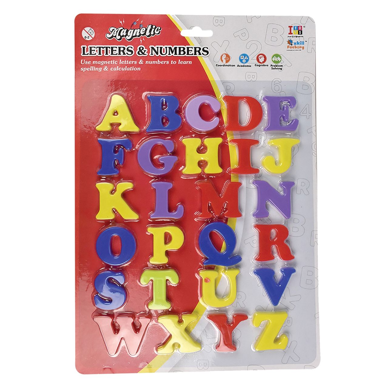 Itoys Magnetic Alphabets & Numbers(Colour May Vary)