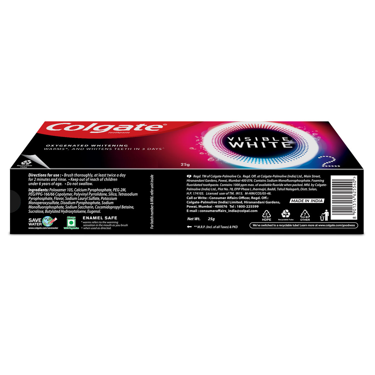 Colgate Visible White O2 Teeth Whitening Toothpaste