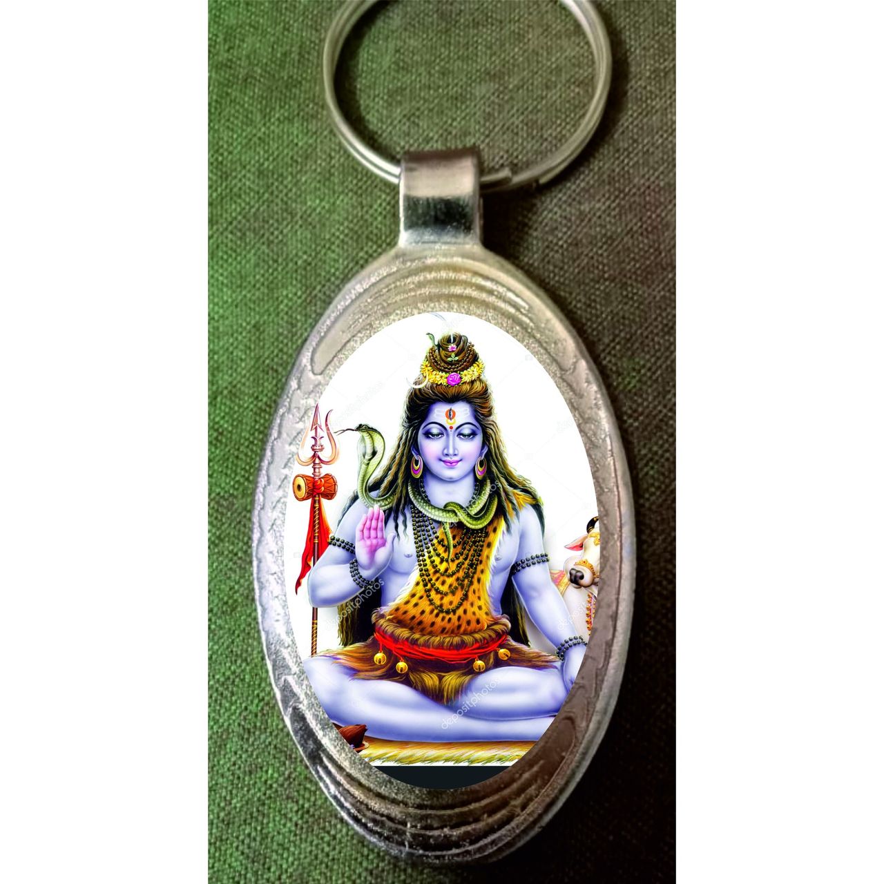 Divine Vibes Shiv Ji Metal Keychain