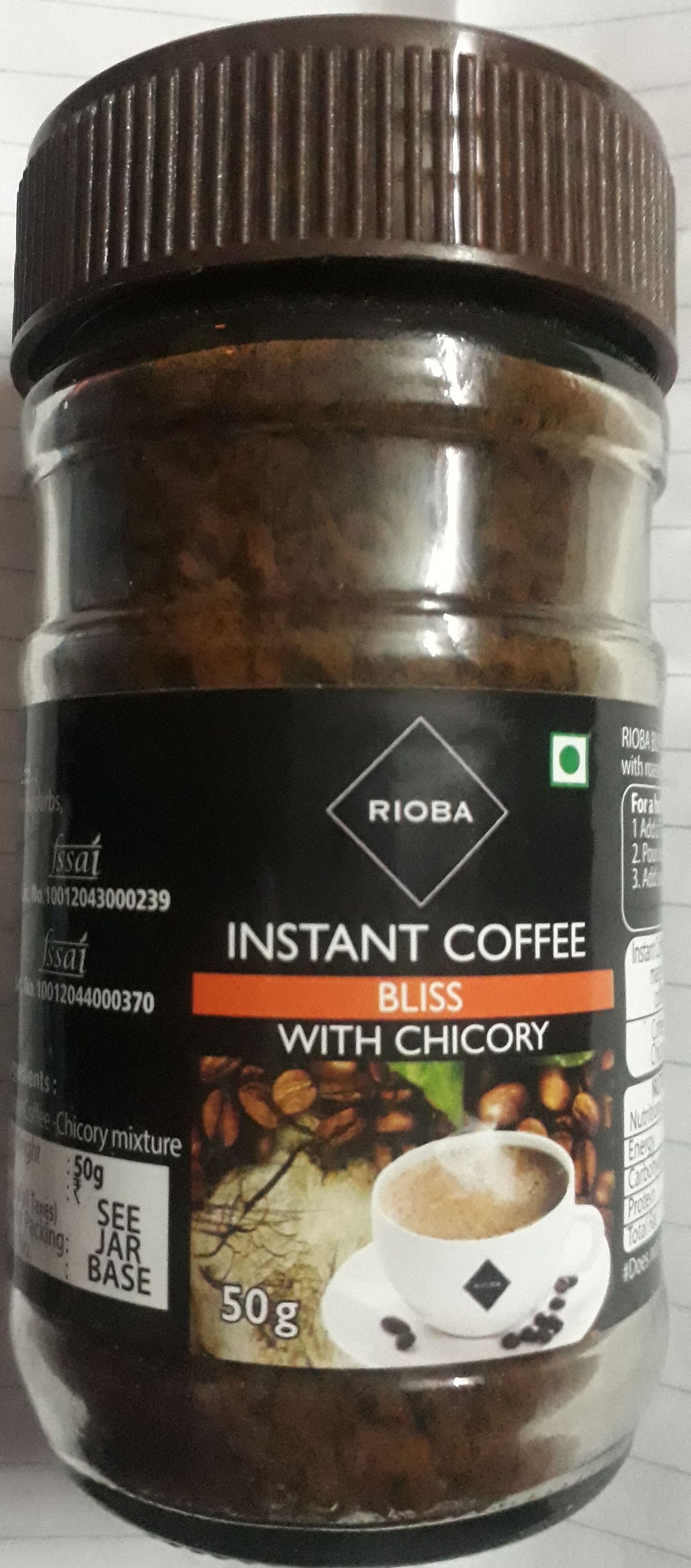 Rioba Instant Bliss Coffee With Chicory