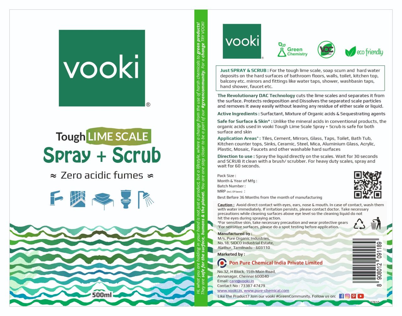 Vooki Limescale Remover Descaler