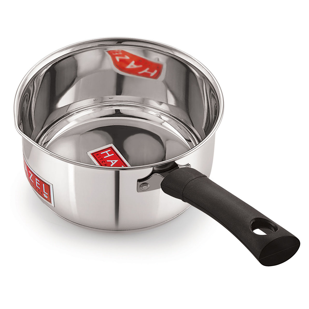 HAZEL Induction Bottom Sauce Pan - 1250 ml | Stainless Steel Saucepan with Handle