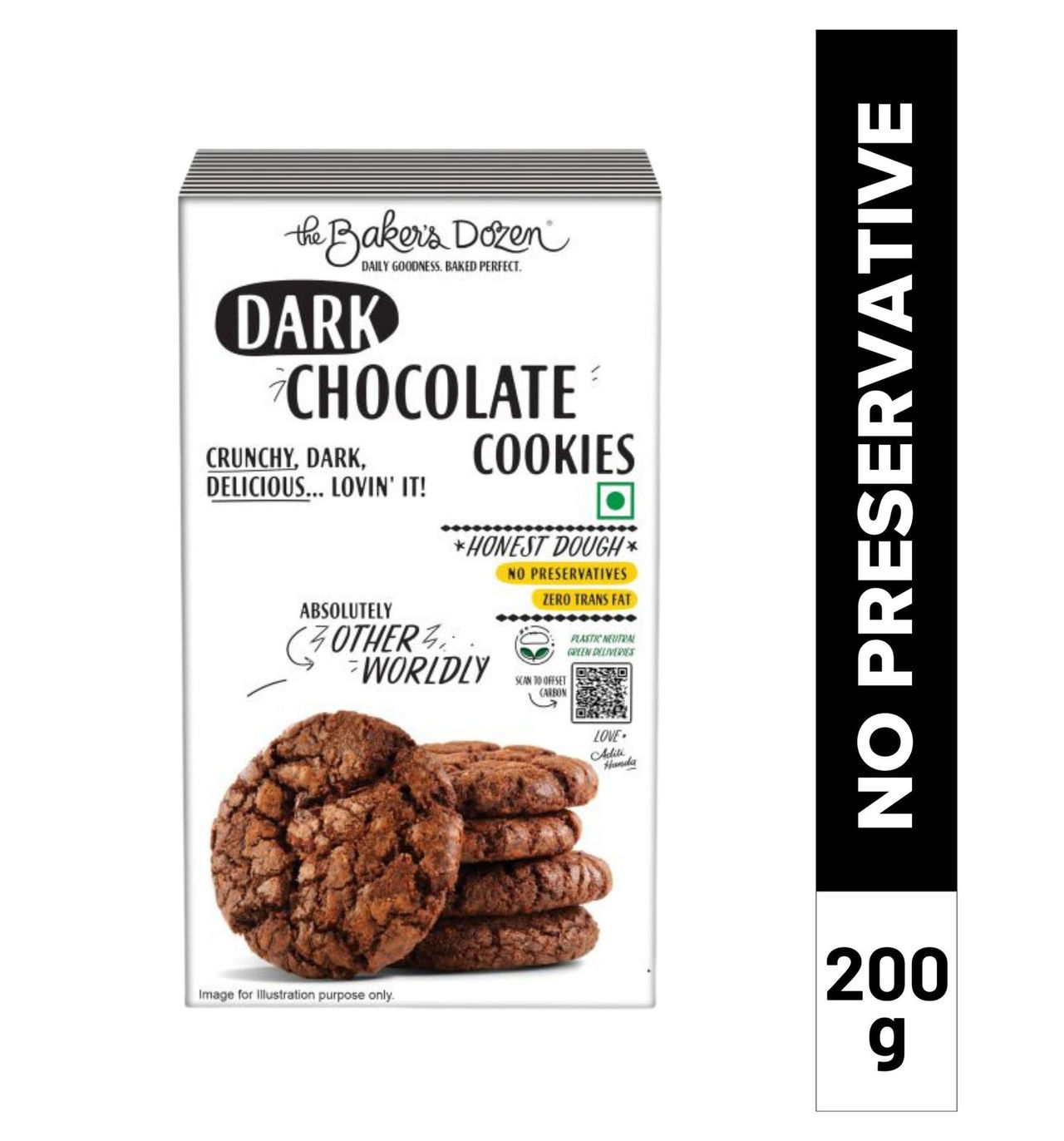 The Baker's Dozen Dark Chocolate Cookies made with Pure Chocolate