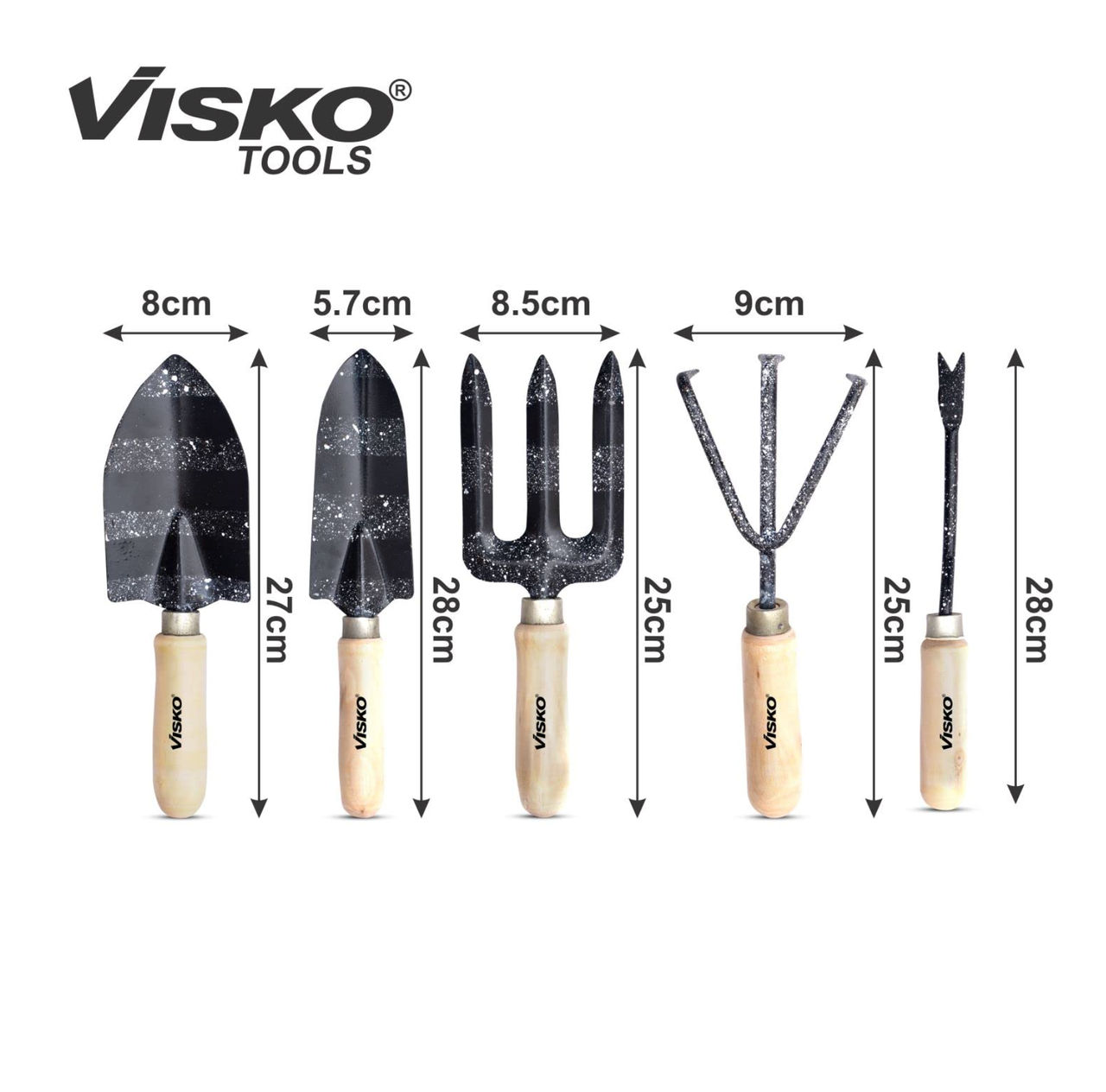 Visko 553 Garden Tools Set | 5 Pcs Set | Garden Tool Kit