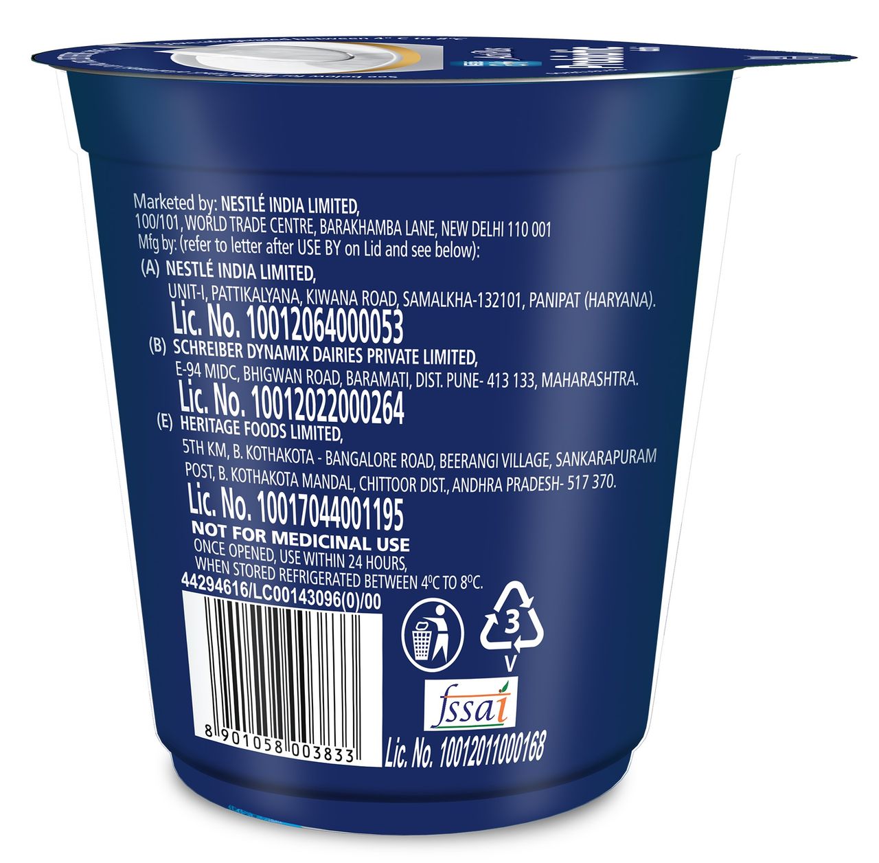 Nestle a+ Acti Plus Dahi | Low fat Curd with Probiotics