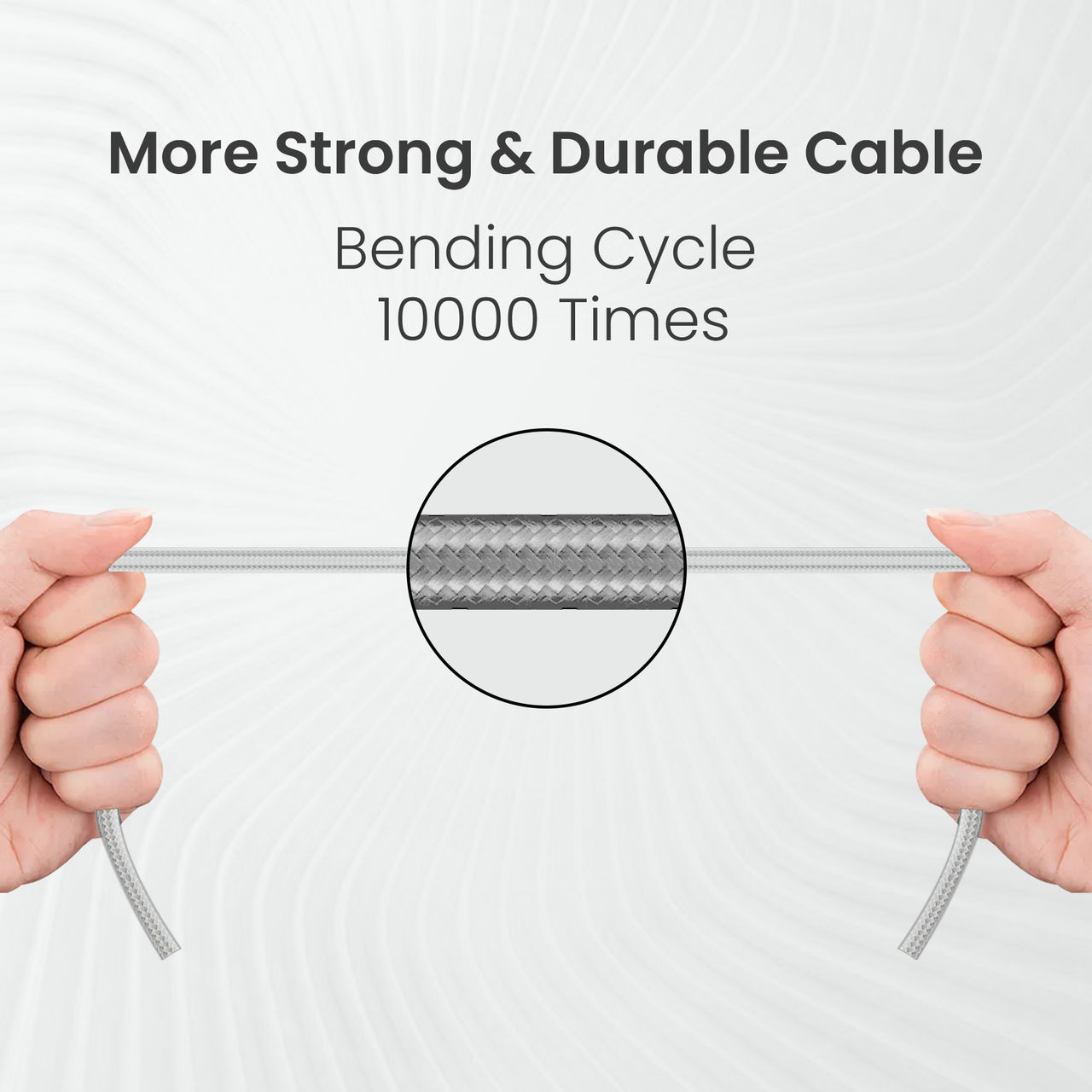 Cellecor Y02 C-Type USB Data Cable Tangle Free With 3A Fast Charging Speed - 1 pc