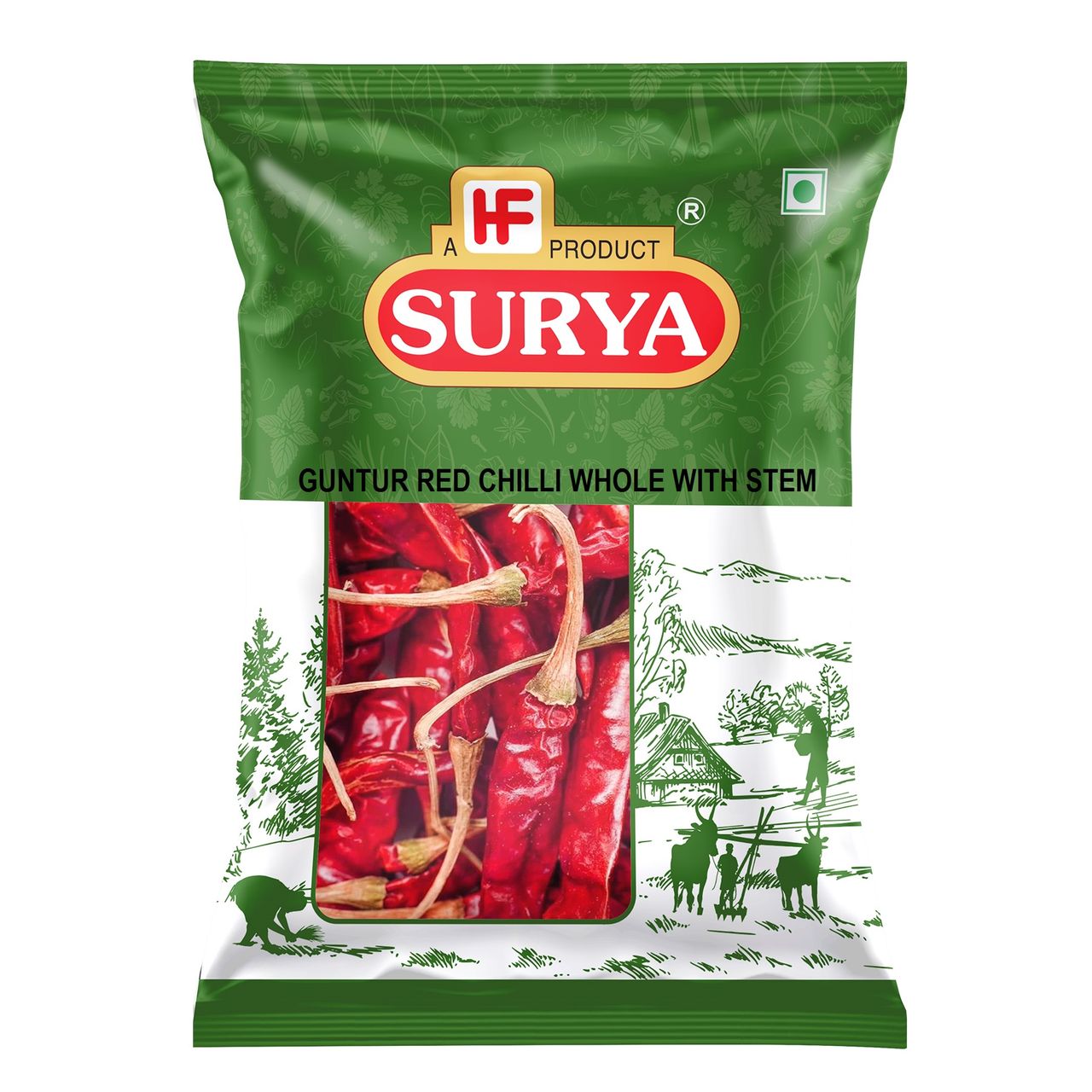 Surya Guntur Chilli Whole With Stem