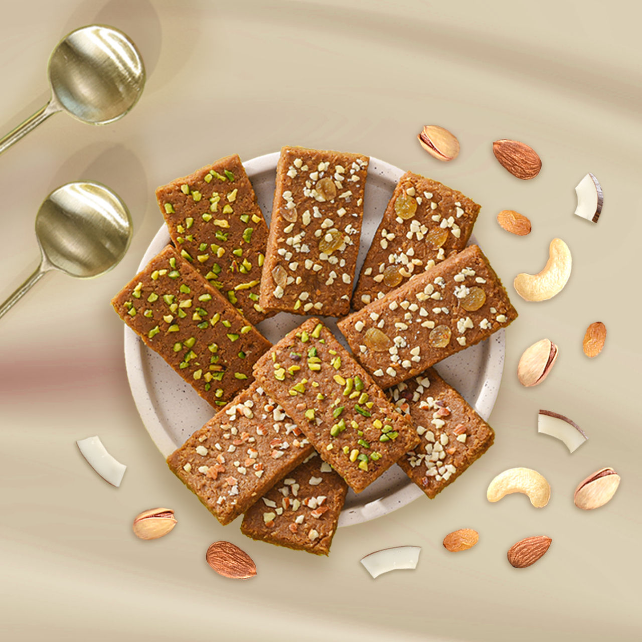 Assorted Coconut Barfi | Kaju Kishmish | Badam | Pista | Burfi | Sweets | By GO DESi