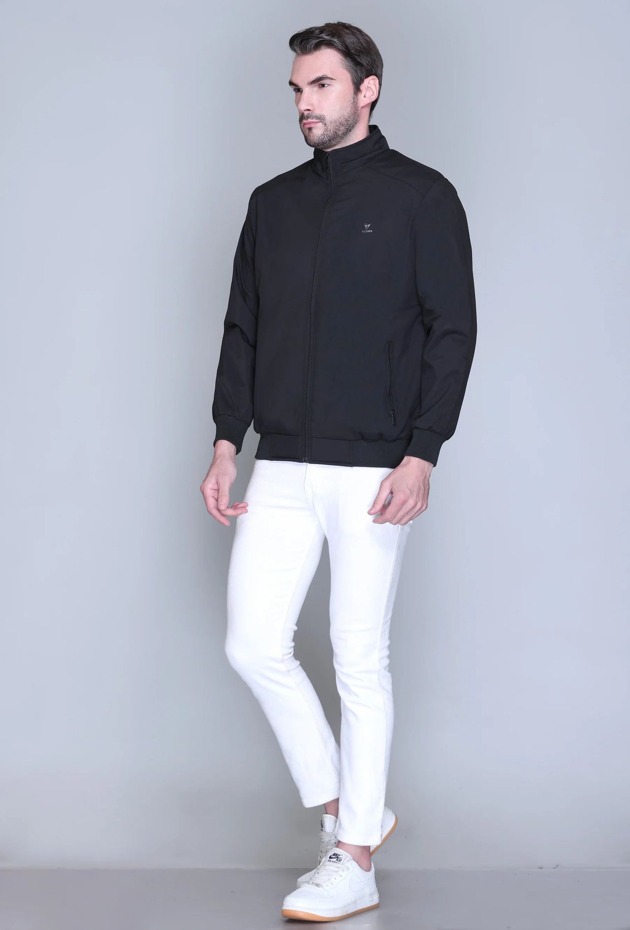 Fort Collins Men's Windbreaker Jacket | Black - L