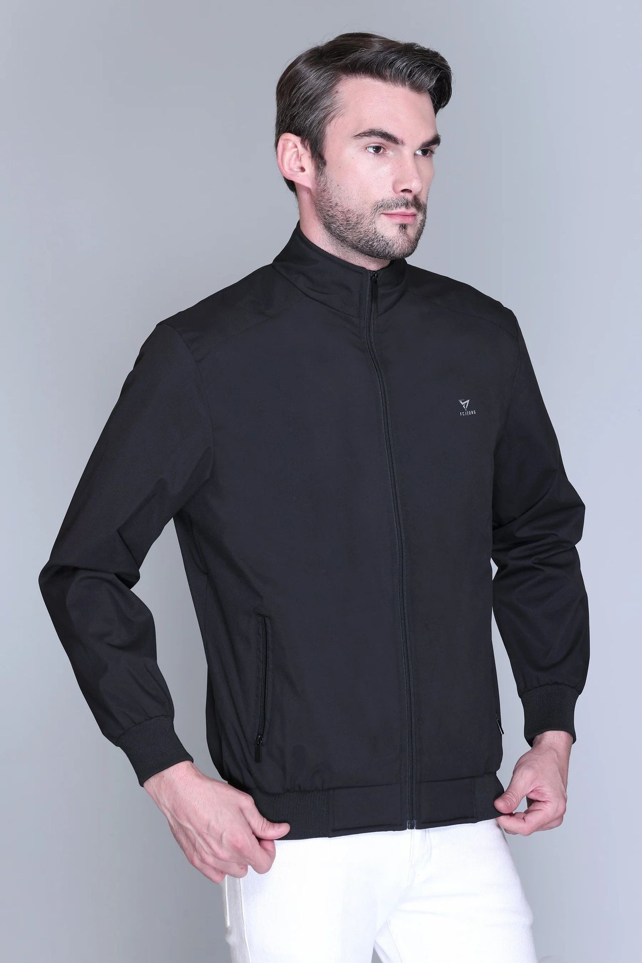 Fort Collins Men's Windbreaker Jacket | Black - L