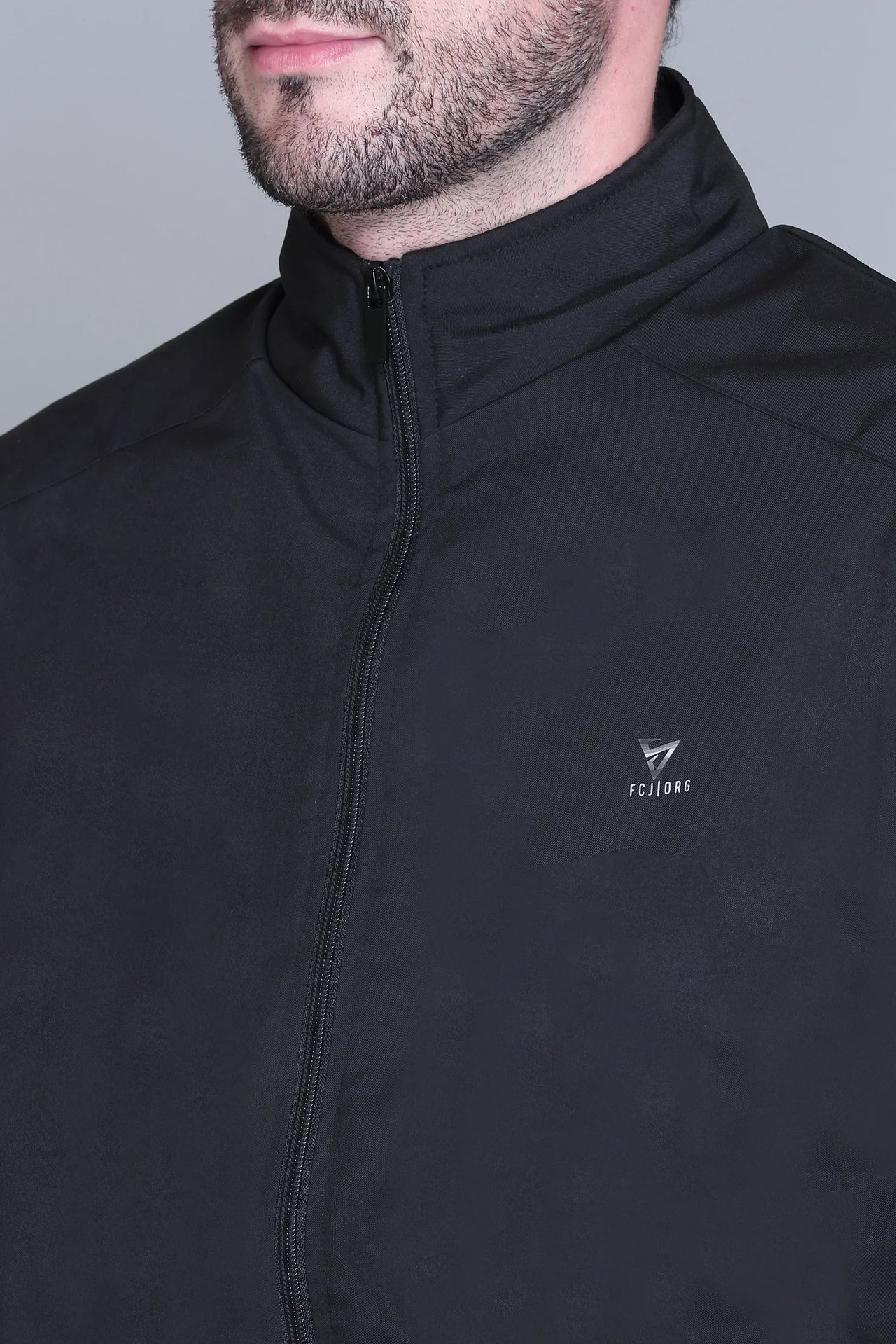 Fort Collins Men's Windbreaker Jacket | Black - L