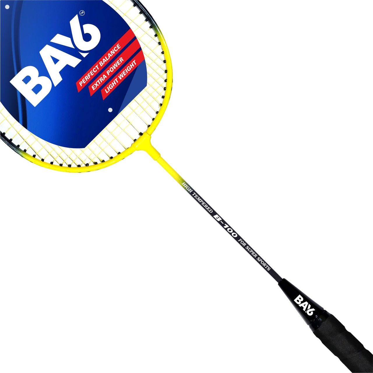 BAY6 B-100 Badminton Racket | Yellow