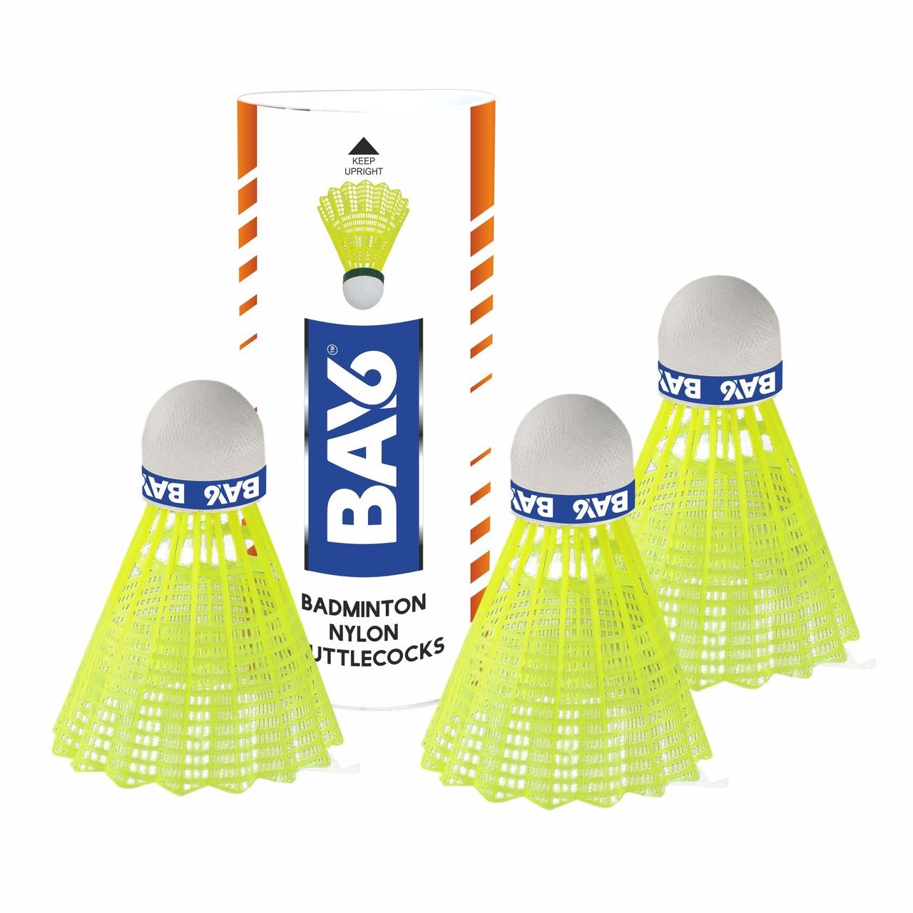 BAY6 B-202 Aluminium Badminton Kit | 2 Rackets with Full Cover | 1 Box Nylon Shuttlecock Pack of 3