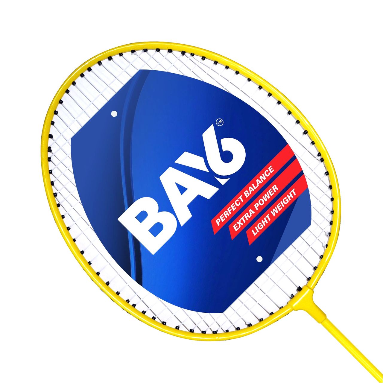 BAY6 Smash Badminton Racket | Yellow