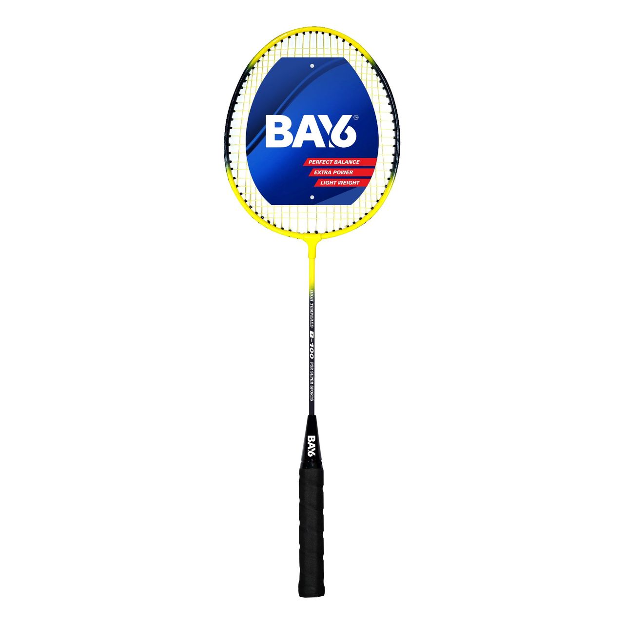 BAY6 B-100 Badminton Racket | Yellow
