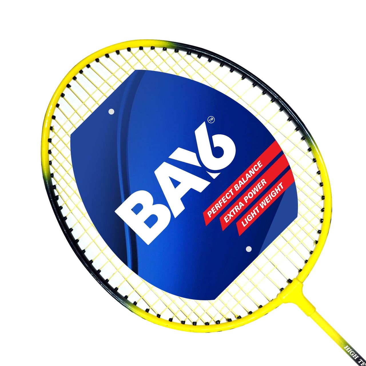 BAY6 B-100 Badminton Racket | Yellow