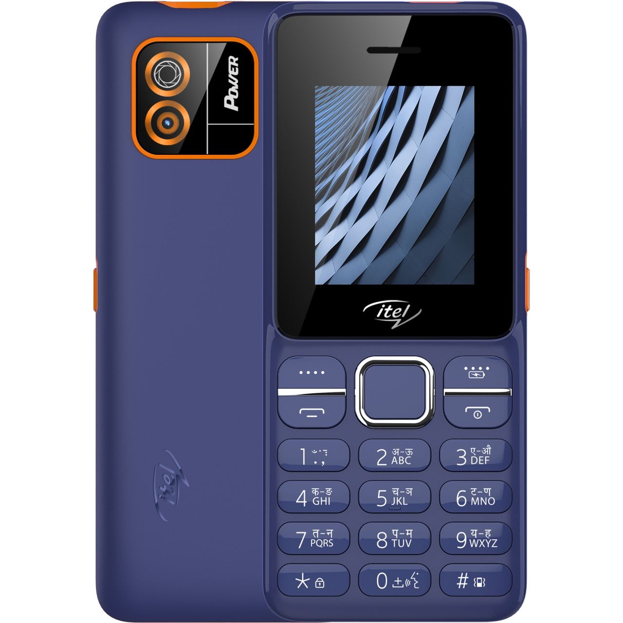 itel Power 120 Keypad Mobile | 2 "Display | 2500mAh Battery | Kingvoice | Deep Blue