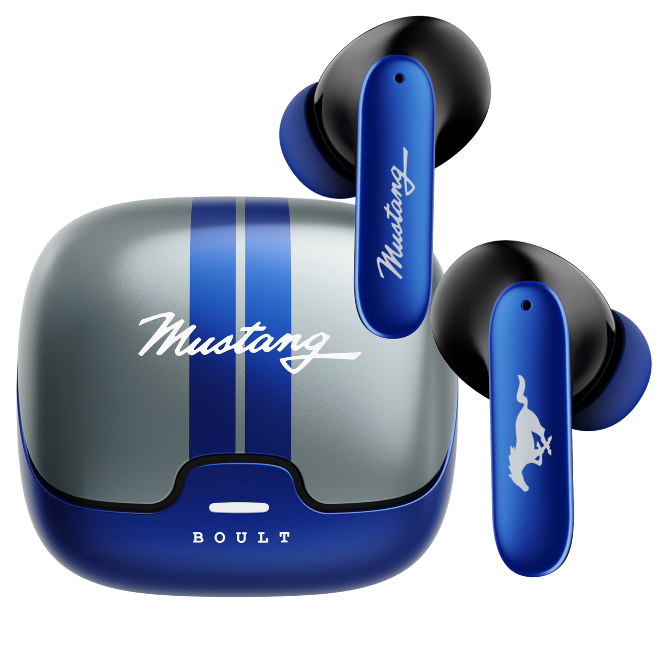 Boult Mustang with 100 Hrs Battery, App Support, Dual Pairing, 4 Mic ENC, 5.4v Bluetooth (Dash)