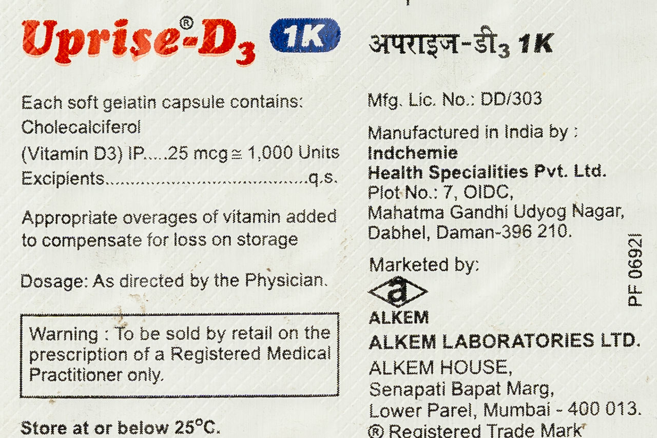 Uprise D3 1k Capsules