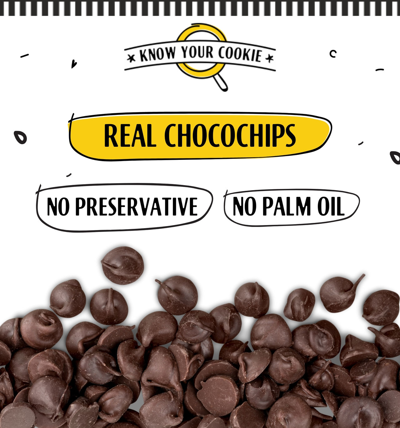 The Baker's Dozen Chocochip Cookies with 19% Chocochips