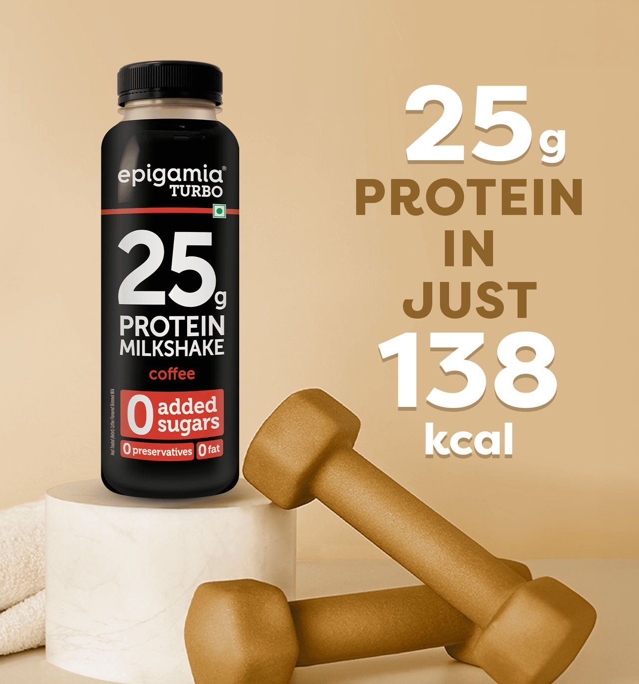 Epigamia Coffee Turbo Protein Milkshake 250 ml Combo