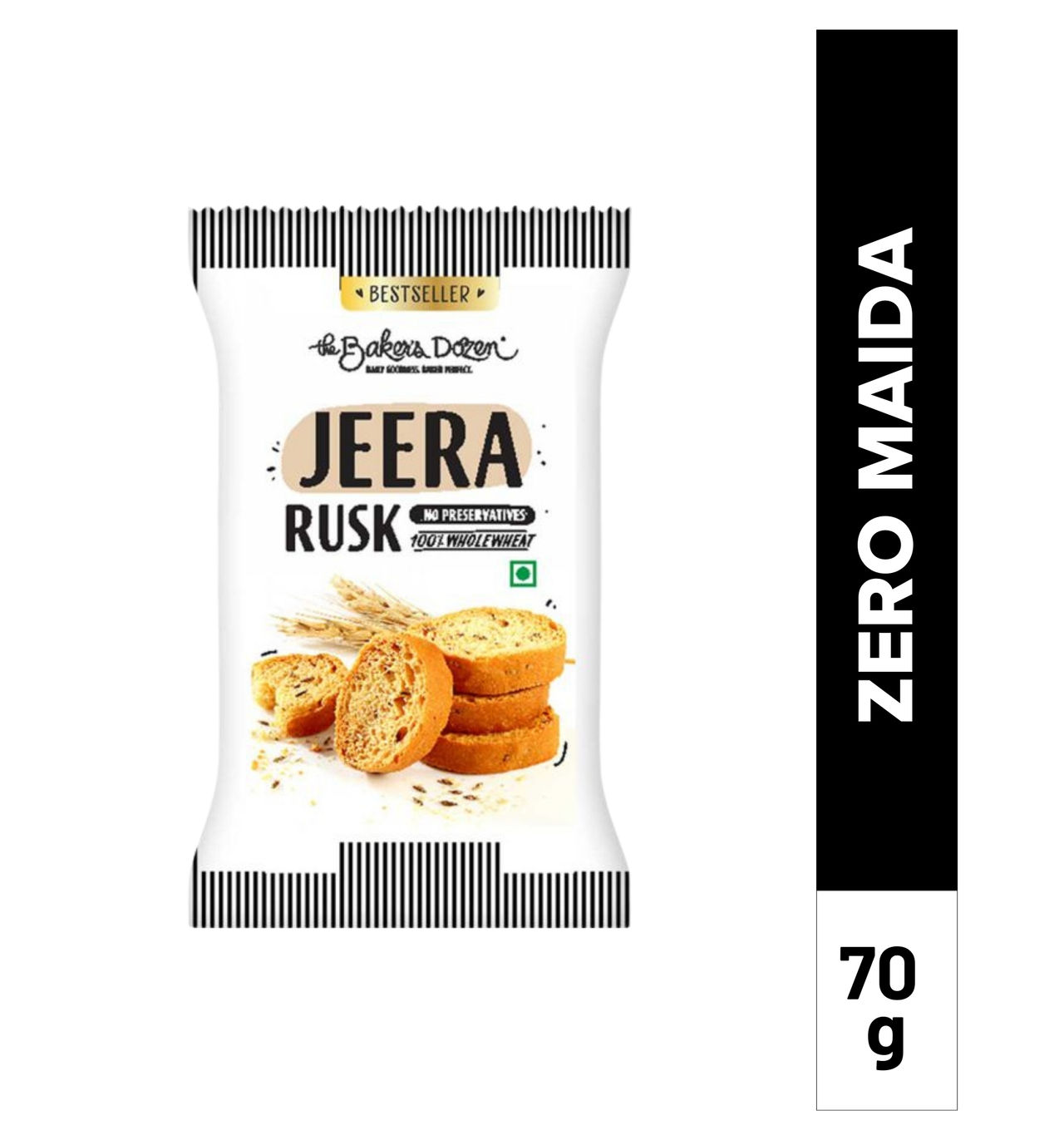 The Baker's Dozen 100% Wholewheat Jeera Rusk